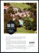 1968 Oak Hill Country Club Rochester NY photo Lees Carpets vintage print ad picture
