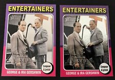 George & Ira Gershwin    Collector Cards , 2 different ,Regular & Foil Issues picture