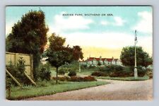 Southend On Sea-England, Marine Park, Antique, Vintage Souvenir Postcard picture