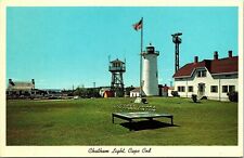 Chatham Lighthouse Coast Guard Station Cape Cod Massachusetts MA VTG Postcard picture