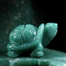 Natural Green Aventurine Quartz Longevity Crystal Carved Turtle Healing Gemstone picture