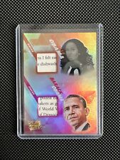 2021 Pieces of The Past Historical Edition #356 Barack Obama Michelle DUAL RELIC picture