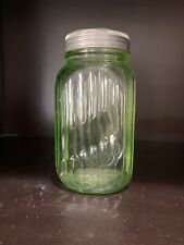 Vintage Light Green Glass Spice Shaker picture