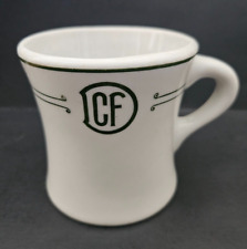 Vintage CFD Logo Restaurant Ware Coffee Mug (O.P.CO. Syracuse China 7-G) 1926 picture