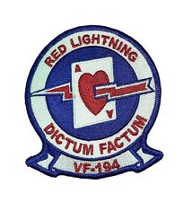 VF-194 Red Lightnings Squadron Patch – Sew on picture