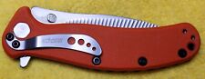 Kershaw 1735OR Zing W/ Scalloped Blade RARE Orange G10 Made In USA CLEAN Sharp picture