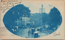 US Troops Norwich NY Military Soldiers Cyanotype Poolville Cancel Postcard H53 picture
