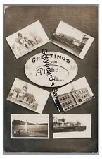 RPPC Multiview Greetings from ALPHA IL Illinois Real Photo Postcard picture