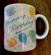 HALLMARK Happy Birthday Mug Vintage 1986 Excellent Condition picture