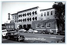 c1940's Dickinson Hotel Cars Iron Mountain Michigan MI RPPC Photo Postcard picture