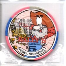 Bally's Casino Tunica Mississippi 5 Dollar Gaming Chip as pictured picture