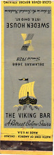 Delaware The Viking Bar Sweden House Vintage Matchbook Cover picture