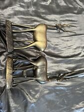 Pair of Vintage Brass Antelope picture