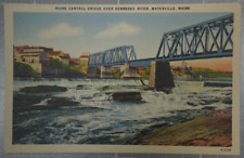 Maine Central Bridge over Kennebec River, Waterville, Maine Postcard picture