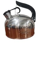 Vintage 1801 Paul Revere Ware Korea Copper Bottom Whistling Tea Kettle K94-C picture