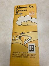 1970's Johnson County Kansas Realator Road Map picture