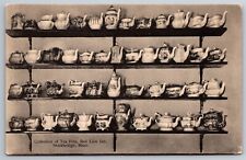 Collection Of Tea Pots Red Lion Inn Stockbridge Mass C1910's Postcard F30 picture
