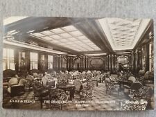 RPPC SS Ile de France Luxury Liner Steamer Grand Salon First Class French Line picture