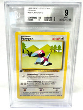 Pokemon Card TCG Porygon 39/102 Base No Holo German 1999 Beckett 9 PSA picture