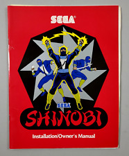 Sega SHINOBI Arcade Video Game Installation Owners Manual Vintage 1987 picture