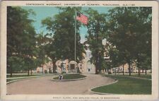 Confederate Monument University of Alabama Tuscaloosa 1935 Postcard picture