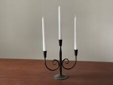Antique Large Candlestick for Three Candles Forged Standing picture