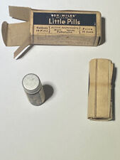 1920s Dr Miles Little Pills , Bottle sealed Orig Insert and Box, *BNT781* picture