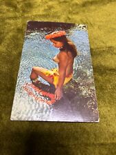 Vintage Hawaiian Polynesian Woman Topless Postcard picture