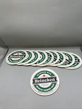 Lot of 10 New Heineken Imported German Beer Cardboard Coasters Dbl Sided GA10 picture