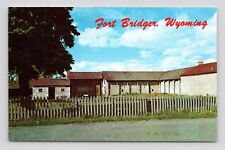 Trading Post Fort Bridger Wyoming WY UNP Chrome Postcard K14 picture