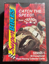 1993 Super Bikes Series 1 Collector Cards - 50 Card Factory Sealed Box - Champs picture
