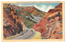 Ridge Route, California c1930's highway between Los Angeles and Bakersfield, car picture