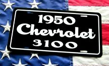 1950 Chevrolet 3100 pick up truck license plate tag 50 Chevy stepside 5 window picture