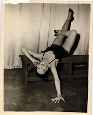 Belita Rehearsing at London Coliseum 1957 Double Weight Vintage Stamped  Photo picture