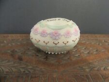 Lenox Emerald Lace Floral Egg, says Happy Easter Nana & Pop in gold, 2 1/2