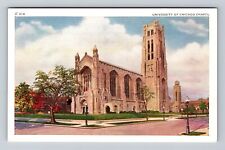 Chicago IL-Illinois, University Of Chicago Chapel, Religion, Vintage Postcard picture