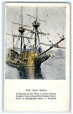 c1910 The Half Moon Replica of Ship Henry Hudson Used New York NY Postcard picture