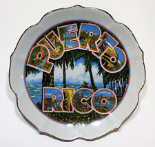 Puerto Rico Graphic Collectible Porcelain Plate White 8