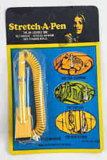 Vintage Yellow Stretch-A-Pen Adhesive Stretch Pen New in Original Package picture