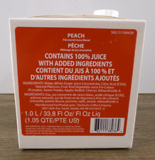 Starbucks Peach Flavored Juice Infusion 1 Liter Sealed Carton BB 6-28-24, New S3 picture