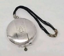 Antique 1924 Delta Phi Epsilon Sterling Silver Pocket Watch Case Wristlet picture