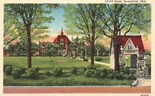 Vintage Postcard 1920's Home Big House Green Field Springfield Ohio OH Structure picture