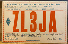 New Zealand Postcard HJ Rowe Southbridge Canterbury NZ QSL Short Wave Radio Ham picture