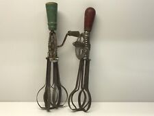 Antique 1920’s A&J And Taplin MFG-  Hand Mixer Farmhouse- Lot Of 2🇺🇸 picture