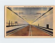 Postcard Lincoln Tunnel between Weehawken New Jersey and New York City USA picture