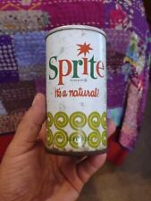 Vintage Sprite Soda Flat Top Steel Can Collectible Advertising Used picture