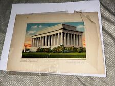 Vintage “Art Views of Washington” Lincoln Memorial DC B. S. Reynolds 5.5 x 8” picture