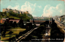 Castle, National Galleries, Princes Street - Edinburgh Scotland UK - Postcard picture