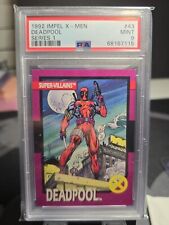 1992 Impel X-men Series 1 Deadpool #43 PSA 9 MINT picture