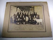Alpha Phi Fraternity Antique Photo With Goat, Etc. 1900s Piece of History picture
